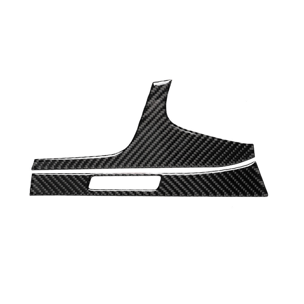 Red Carbon Fiber Interior Decor Door Control Cover Trim For 2012-2015 for Fiat 500 v