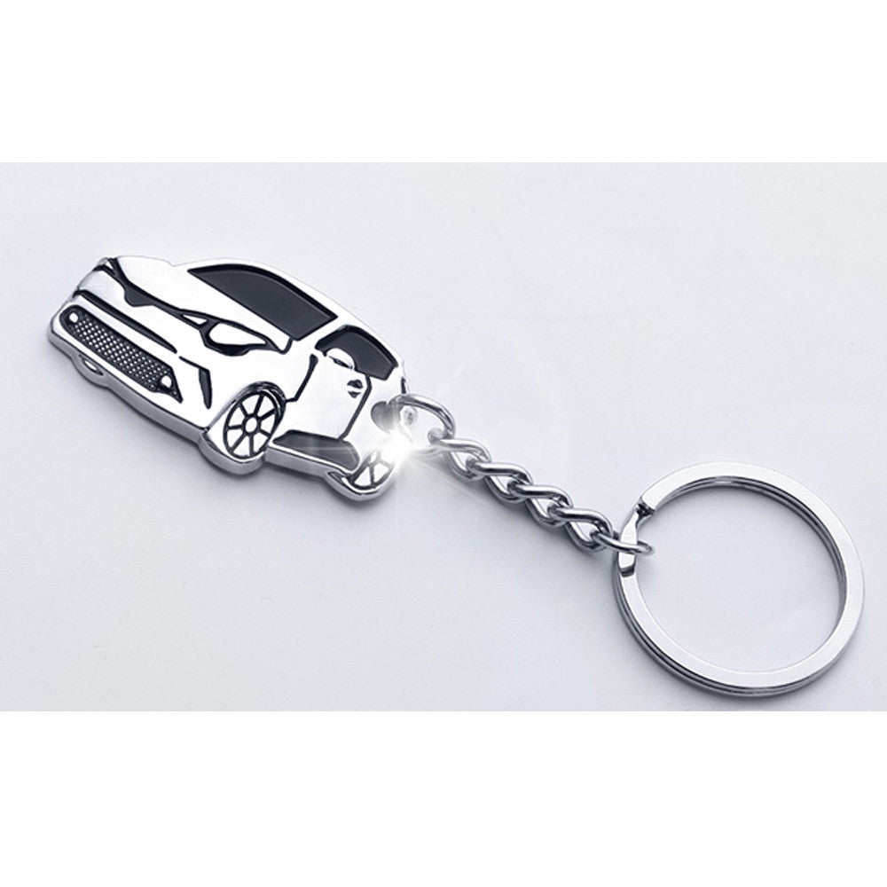 (1) 3D silver finish die-cast metal keychain suitable for Toyota CHR-HR Q