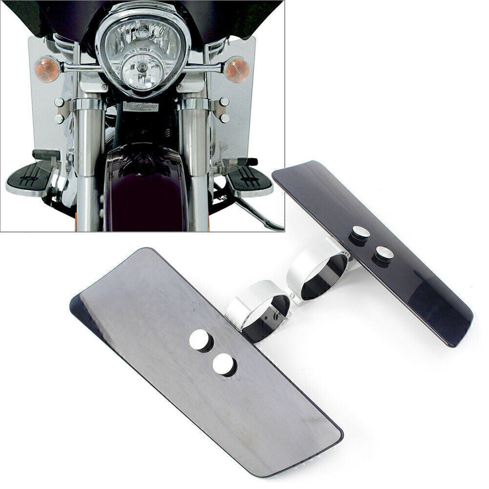 2x Brown Wind / Fork Air Deflector kit Fit for Honda VTX1300R for Kawasaki for Suzuki for Yamaha