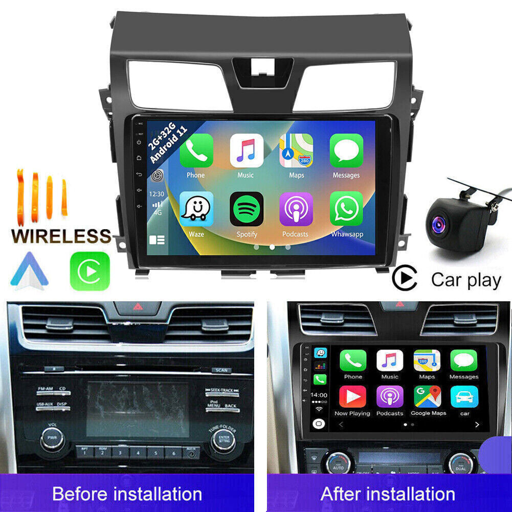 For 2013-2018 for Nissan Altima Apple Carplay Car Radio Android GPS FM Stereo DSP SY