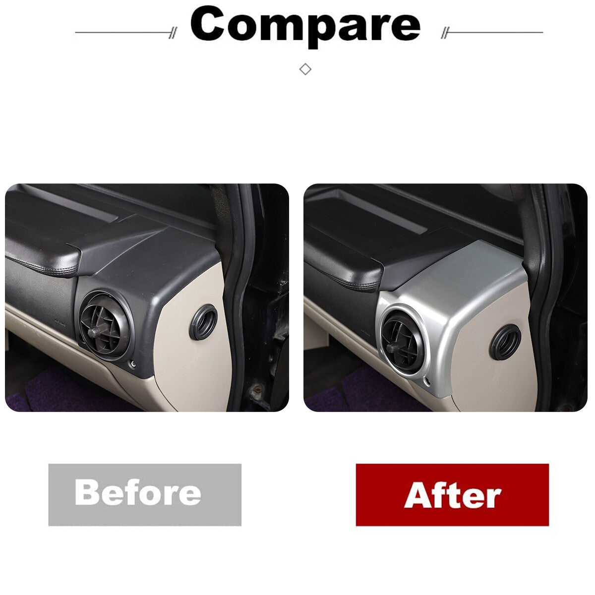 Chrome interior side vent socket cover trim for Hummer H2 2003-2007 3 pieces n