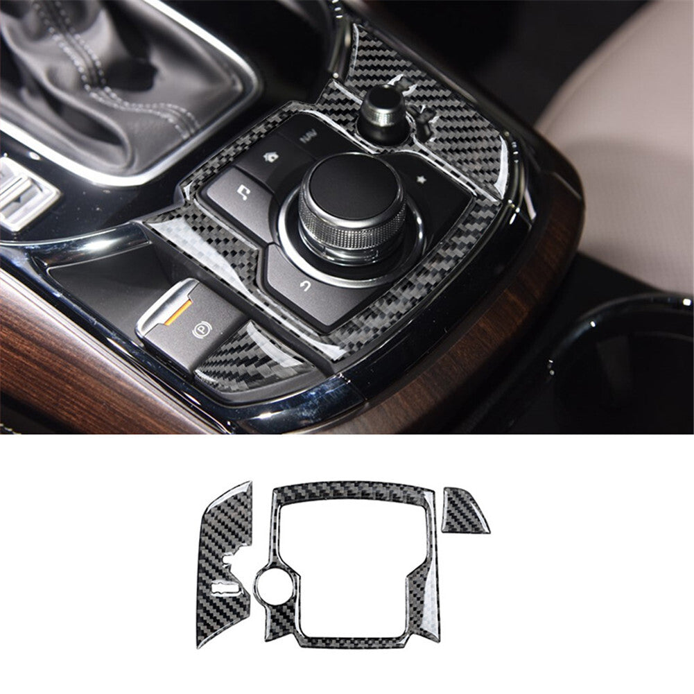 7Pcs Central Gear Shift Trim Cover Carbon Fiber For FJ Curiser 2007-2021 v
