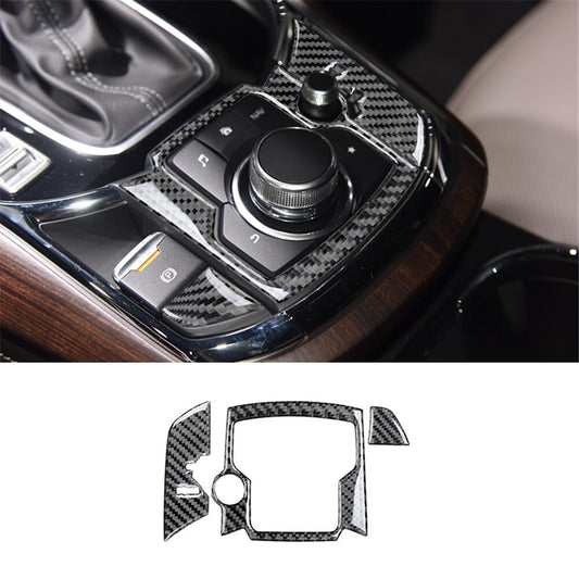 7Pcs Central Gear Shift Trim Cover Carbon Fiber For FJ Curiser 2007-2021 v