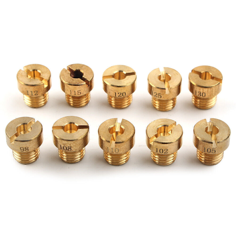 For Dellorto PHBG SHA 6mm #98 102 105 108 110-130 10x Carburetor Main Jet Q