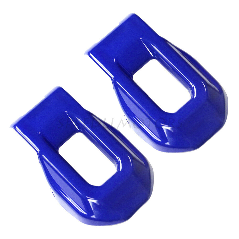 2 X Blue Hood Lock Latch Buckle Cover Trim for Jeep for Wrangler JL JLU Gladiator JT