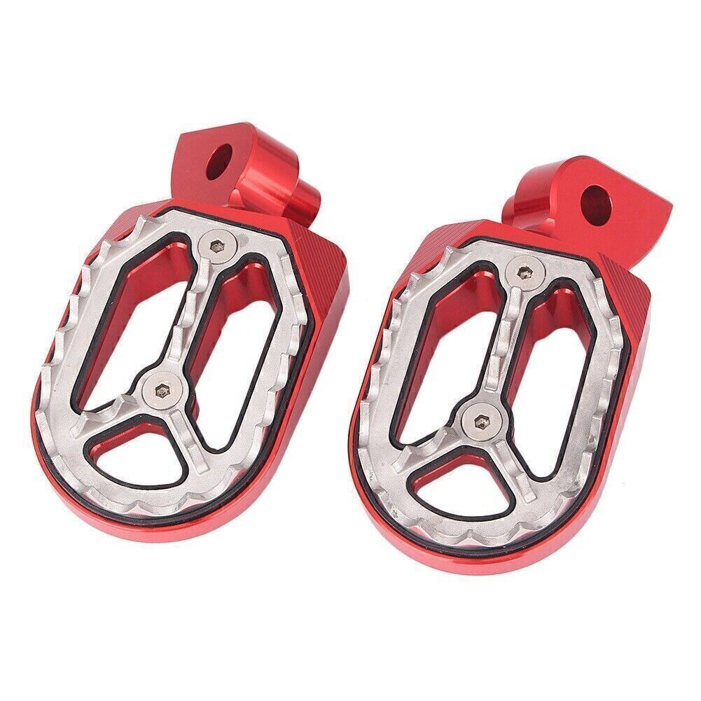 Shark Teeth Dirt Bike Foot Pegs for YAMAHA YZ85 YZ125 YZ250 YZ450F 1999-2015 Red Q