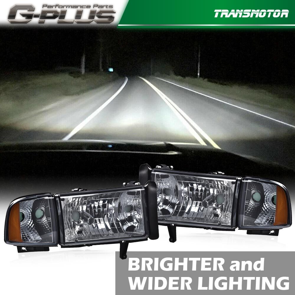 Suitable for amber corner lights in 94-02 for Dodge for RAM 1500 2500 3500 smoke room- v