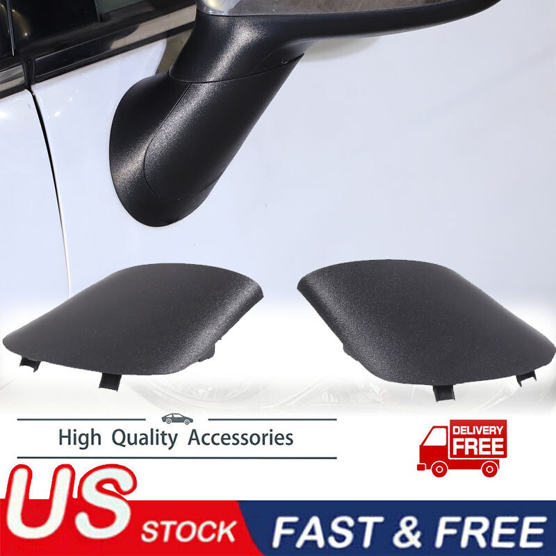 Fit 12-19 for Fiat 500 L&R Side Door Mirror Decorative Cover Panel Mop Replacement Part n