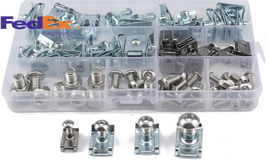 100x Bodywork Panel Reed U Clips Motorcycle / U Nut Speed Fasteners M4 M5 M6 M8 Q
