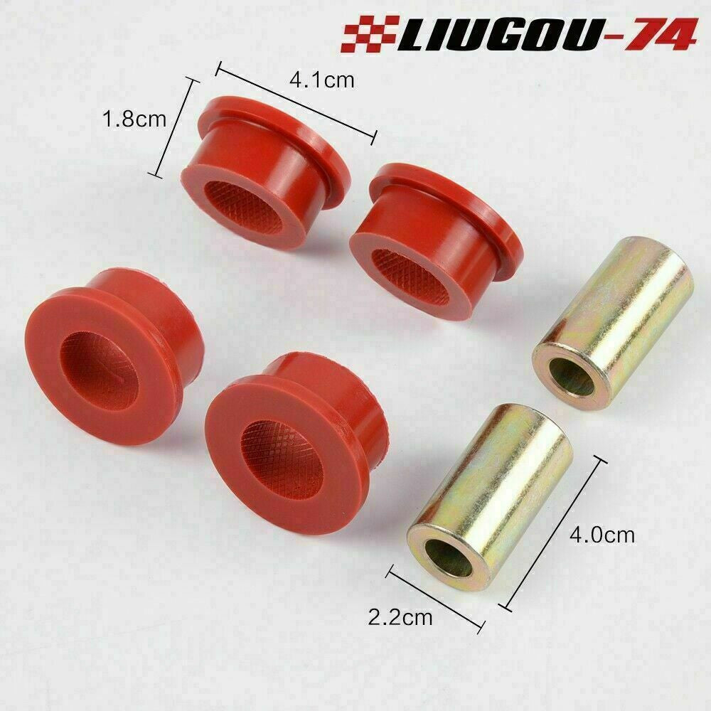 Rear lower control arm bushing kit, red, suitable for 2008-2010 for Subaru WRX 4-door.