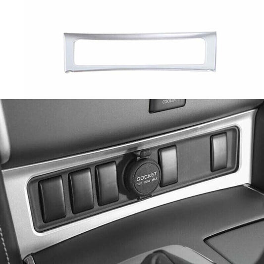 1P Silver Middle Console Cigarette Lighter Trim for Nissan Armada Patrol 2017-20