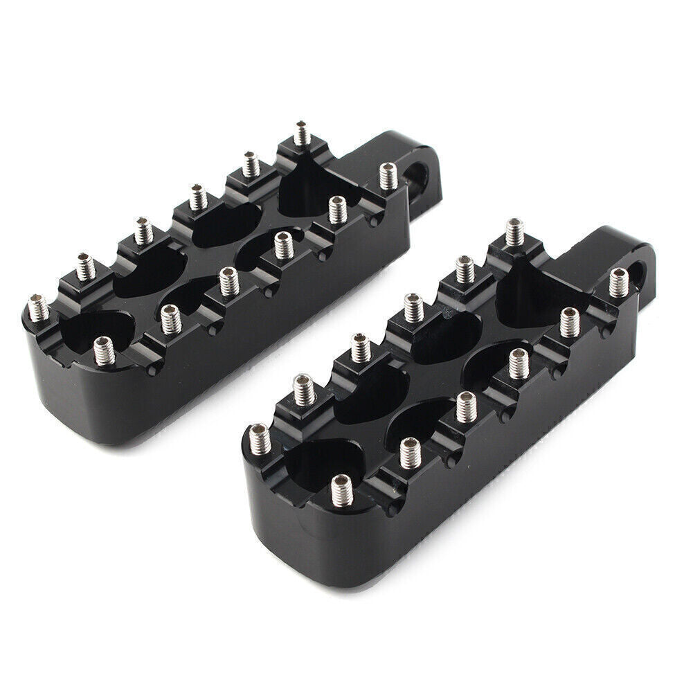 2x Foot Pegs Rests Pedals for Harley Dyna Wide Glide FXDWG FXDB FXDL FXDF Black