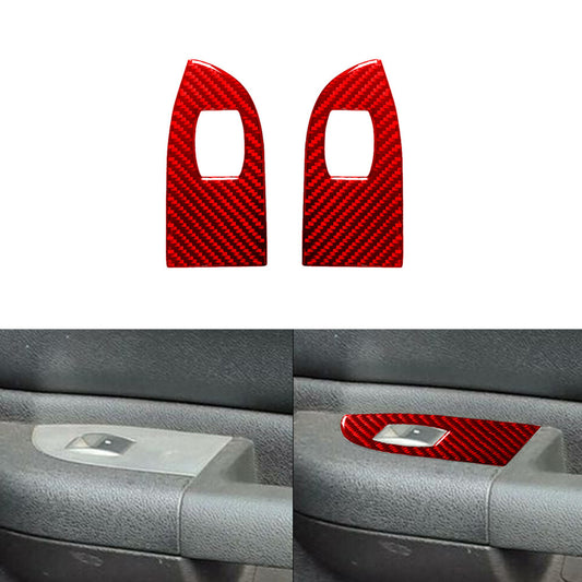 4Pcs Carbon Fiber Rear USB Panel Cover Trim for Dodge Charger 2015-2020 Type B v