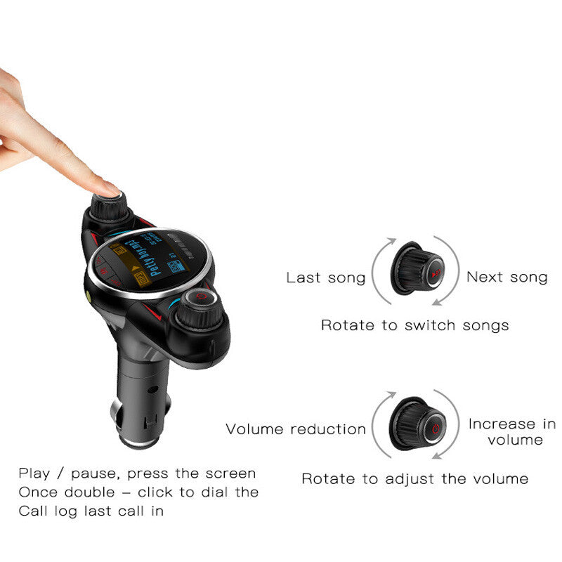 Bluetooth FM transmitter for car radio receiver/audio adapter USB charger mp3 n