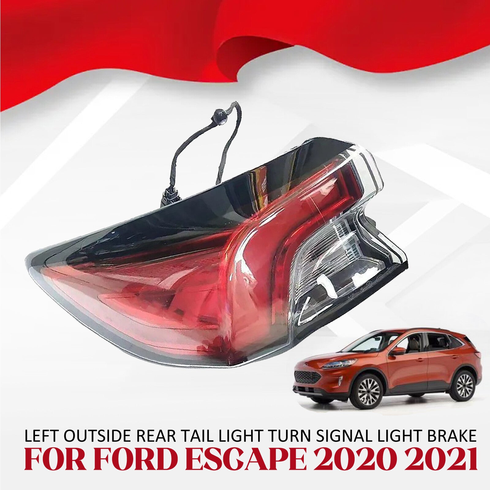 Left outer rear taillight turn signal brake applicable to for Ford Escape 2020/2021