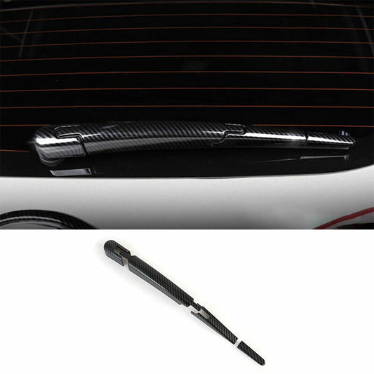 for Kia Seltos 2020-2023 Carbon Fiber ABS Rear Window Wipers Cover Trim Garnish