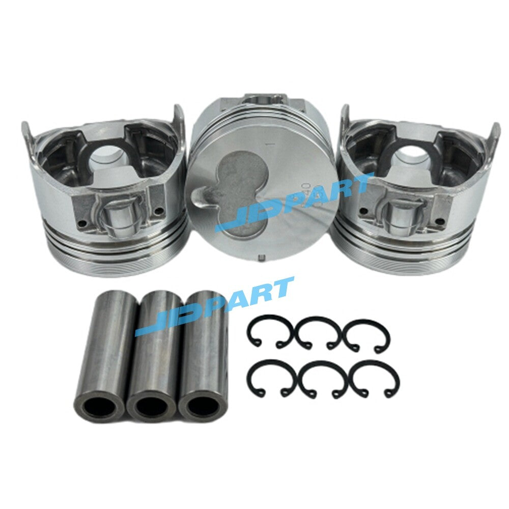 3-piece pack of 3LB1 + 0.5 piston pins for Isuzu engine parts -