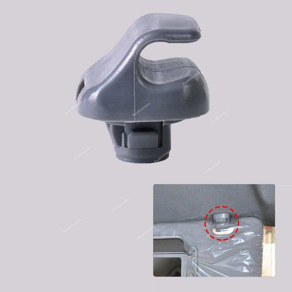 Gray Sun Visor Hook Retainer Clips for Honda for Civic for CR-V 07-11 88217S01A01ZA Q