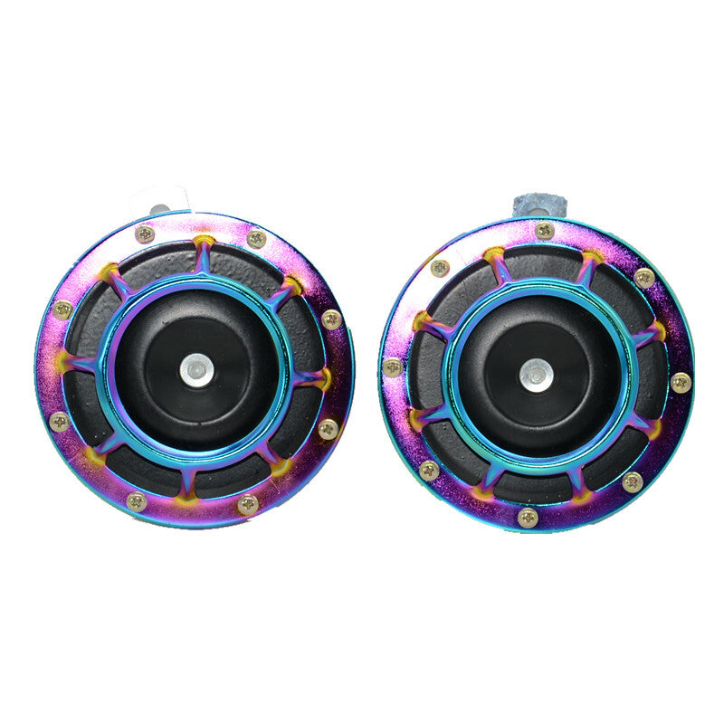 Universal DC12V 110db Colorful Super Loud Compact Electric Blast Tone Horn