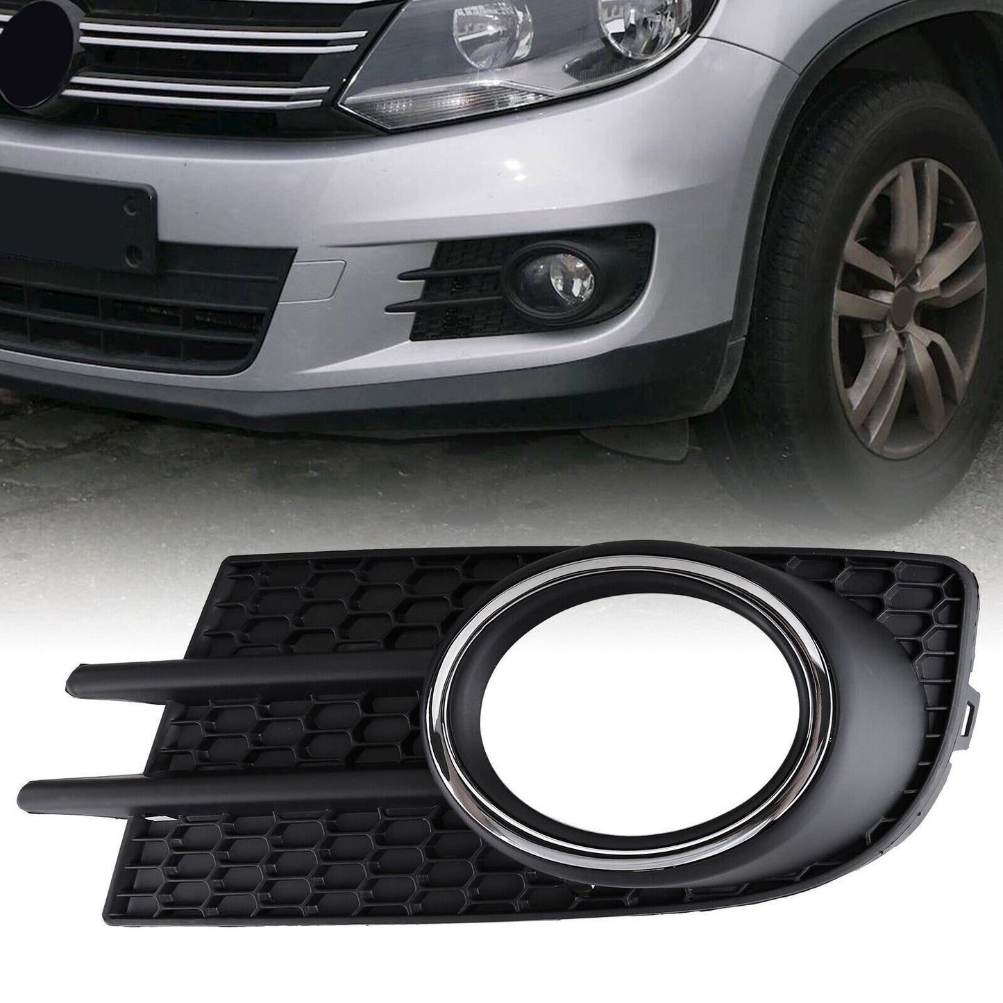 F¨¹r for VW for Tiguan 2012-2018 L¨¹ftungsgitter Sto?f?nger Nebelscheinwerfer Gitter Links