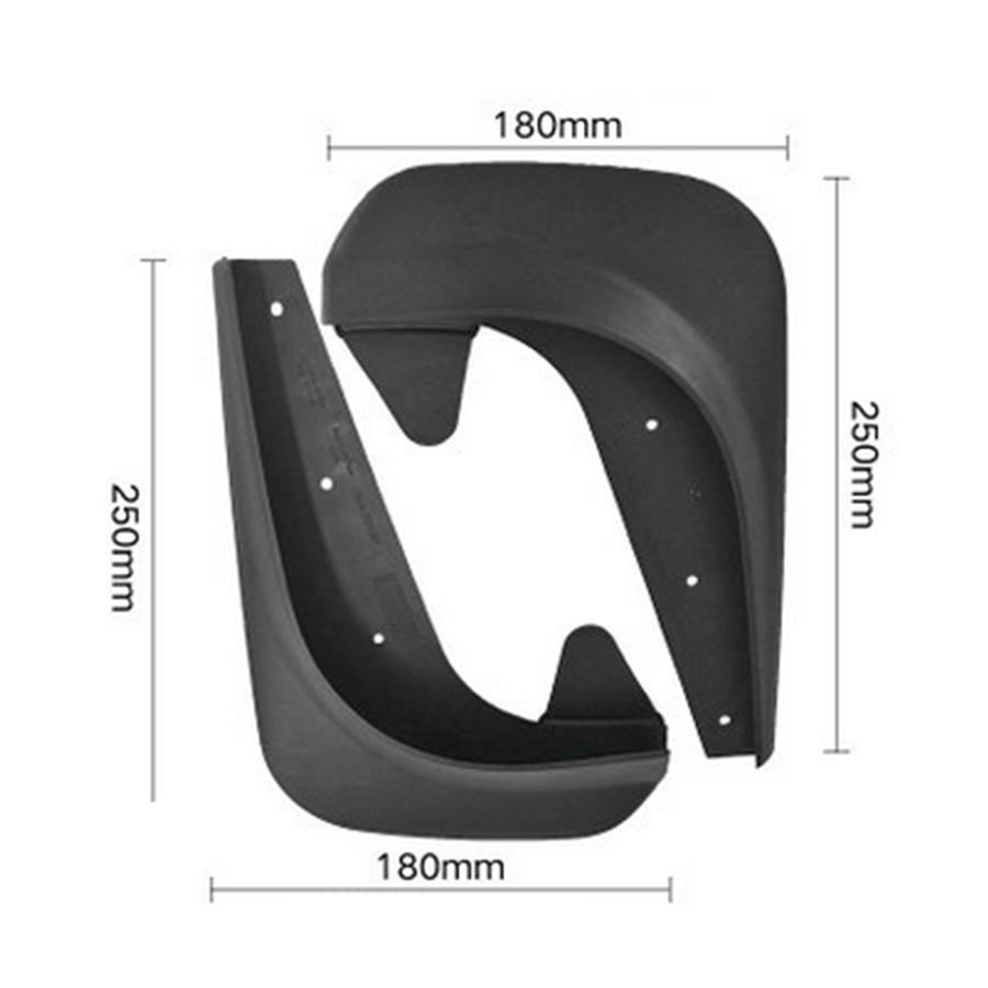 4-Pack High-Grade EVA Plastic Mudguards/Splash Guards Suitable for Cars and SUVs n