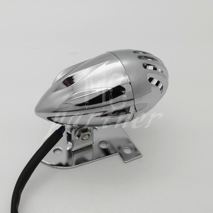 Motorcycle Chrome for Mini Rear Bullet Tail Brake Light for Harley Bobber Chopper Q