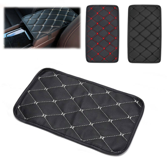 Universal Car Armrest Cushion Cover Center Console Box Pad PU Leather Protector