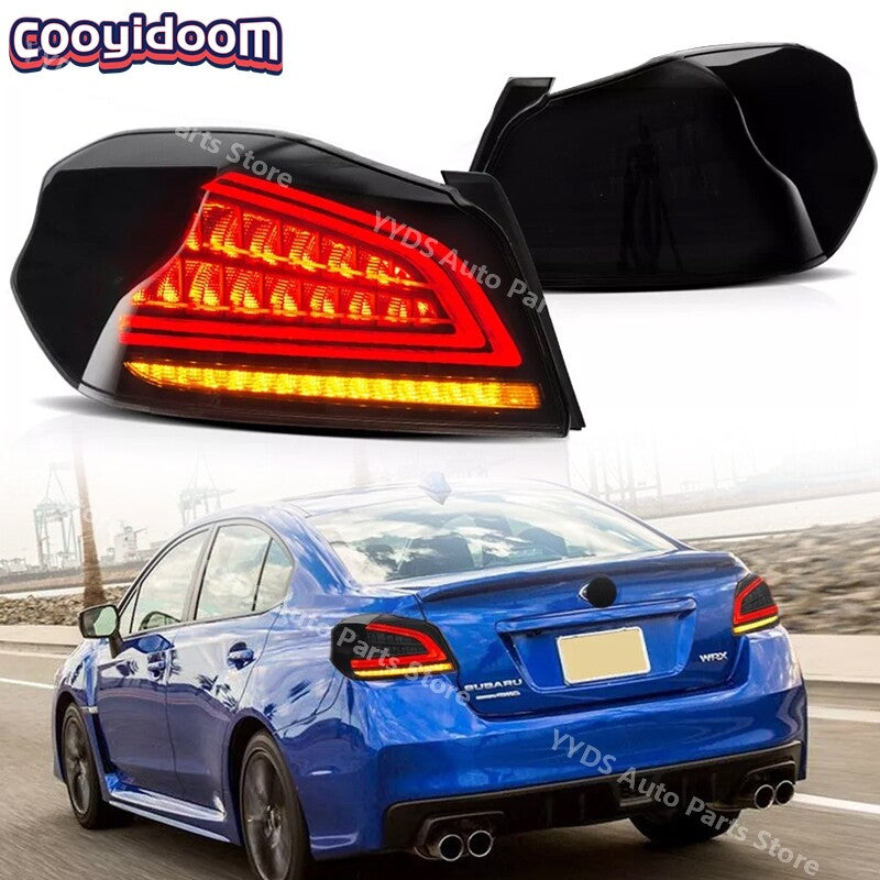LED taillights with smoke lens sequence for 2015-2021 for Subaru WRX/WRX STI models.