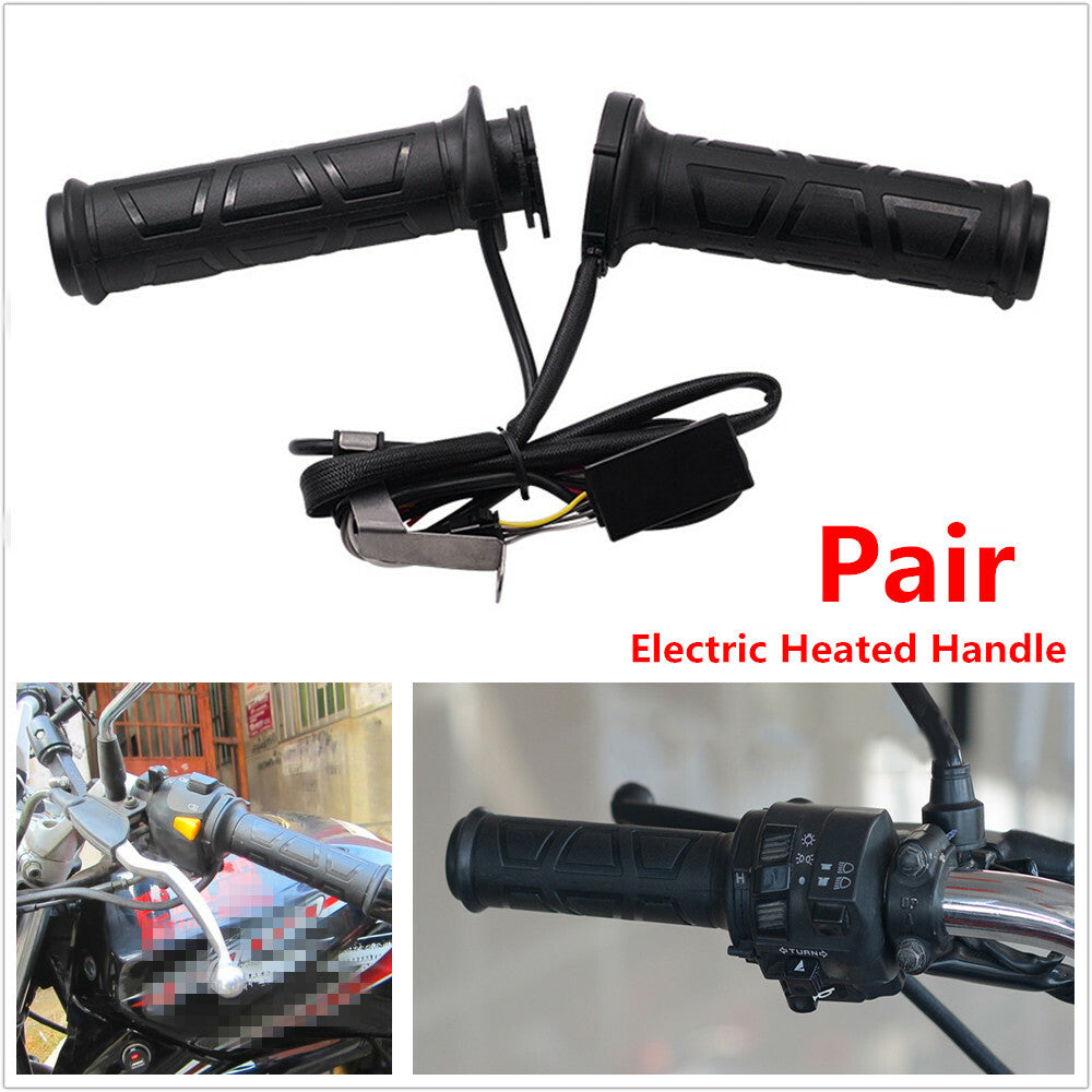 2x Upgraded Adjustable Heating Treatment for Motorcycles and Bicycles - Motorcycle Heated Grips n