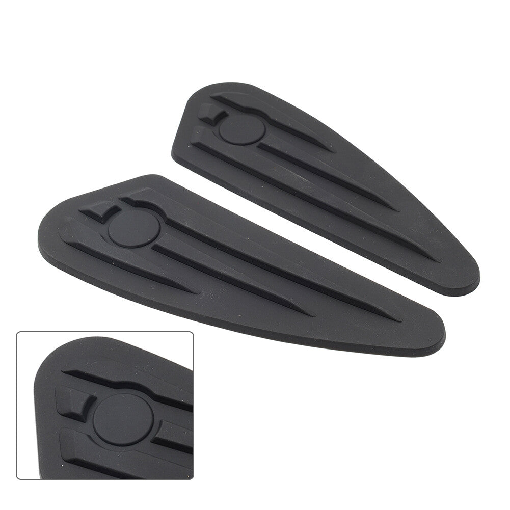 2X Universal Motorcycle Decals Tank Traction Pad Fuel Gas Knee Protection