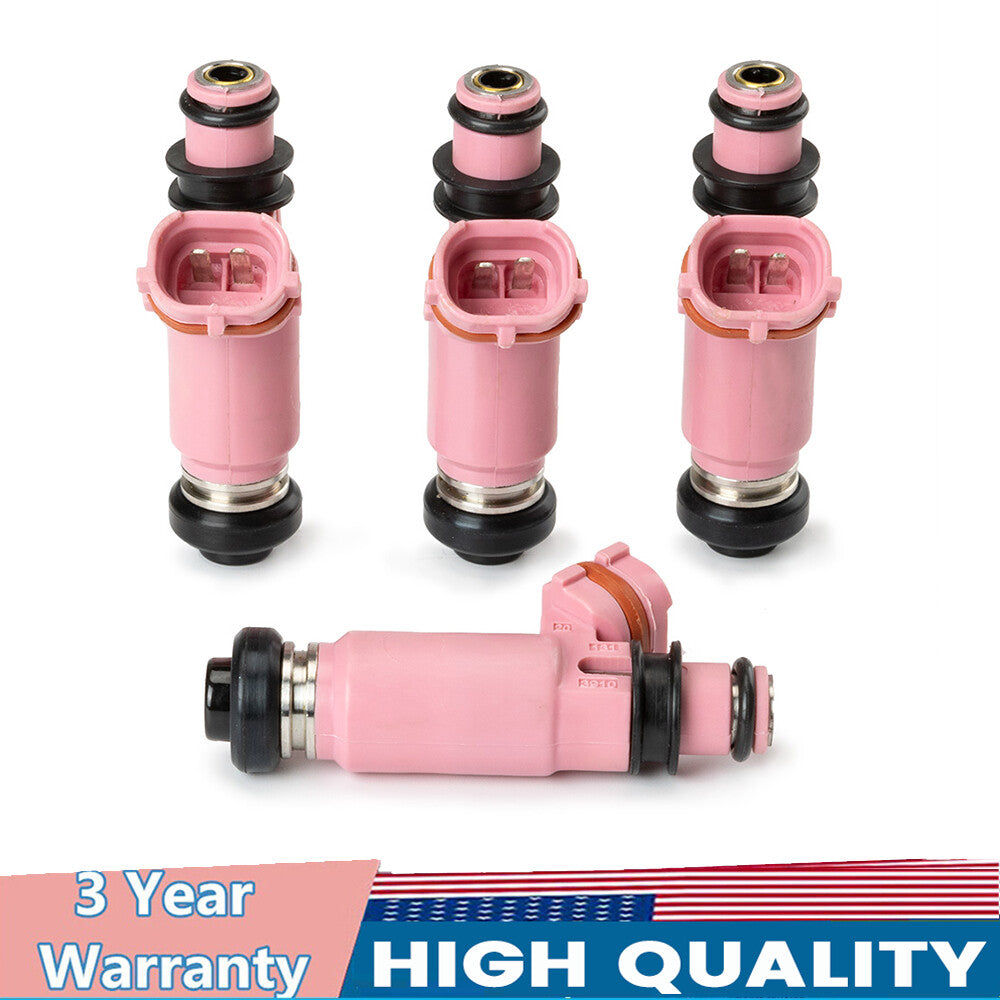 Set of 4 Fuel Injector 195500-3910 16611AA370 for Subaru JDM STi 565CC Pink