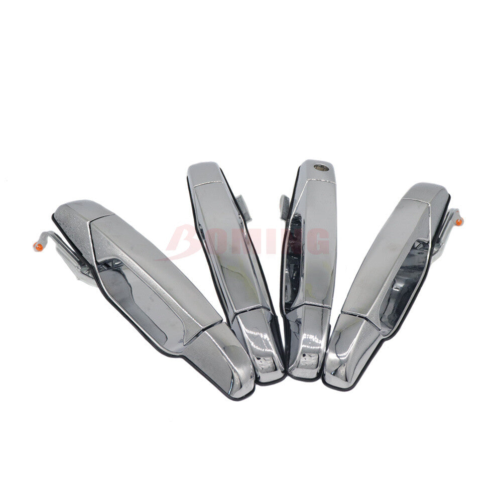 Front Rear Chrome Door Handle for Chevy Tahoe for GMC for Yukon for Sierra 1500 Denali 07-13