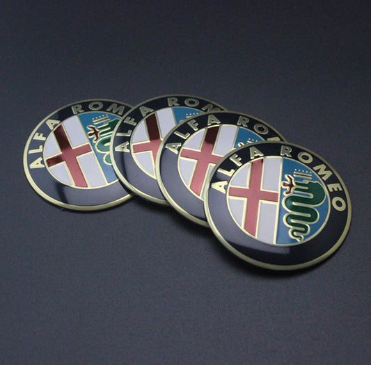 4 Piece 65mm Advan Racing Rim Covers Wheel Center Covers Hubcaps Badge Logo Chrome- v
