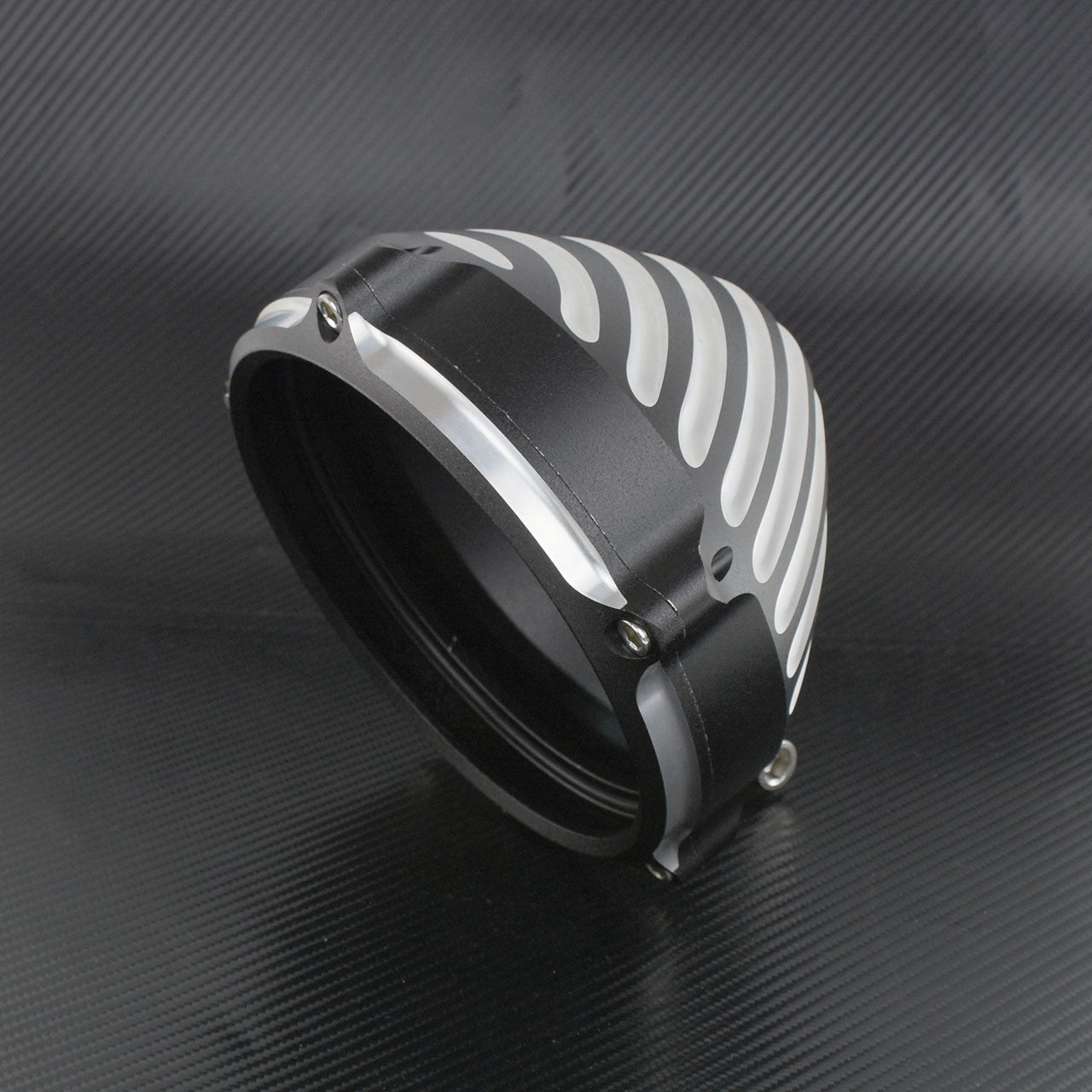 5.75'' Headlight Chrome Cover Mount Configuration Motorcycle Fit for Harley Q