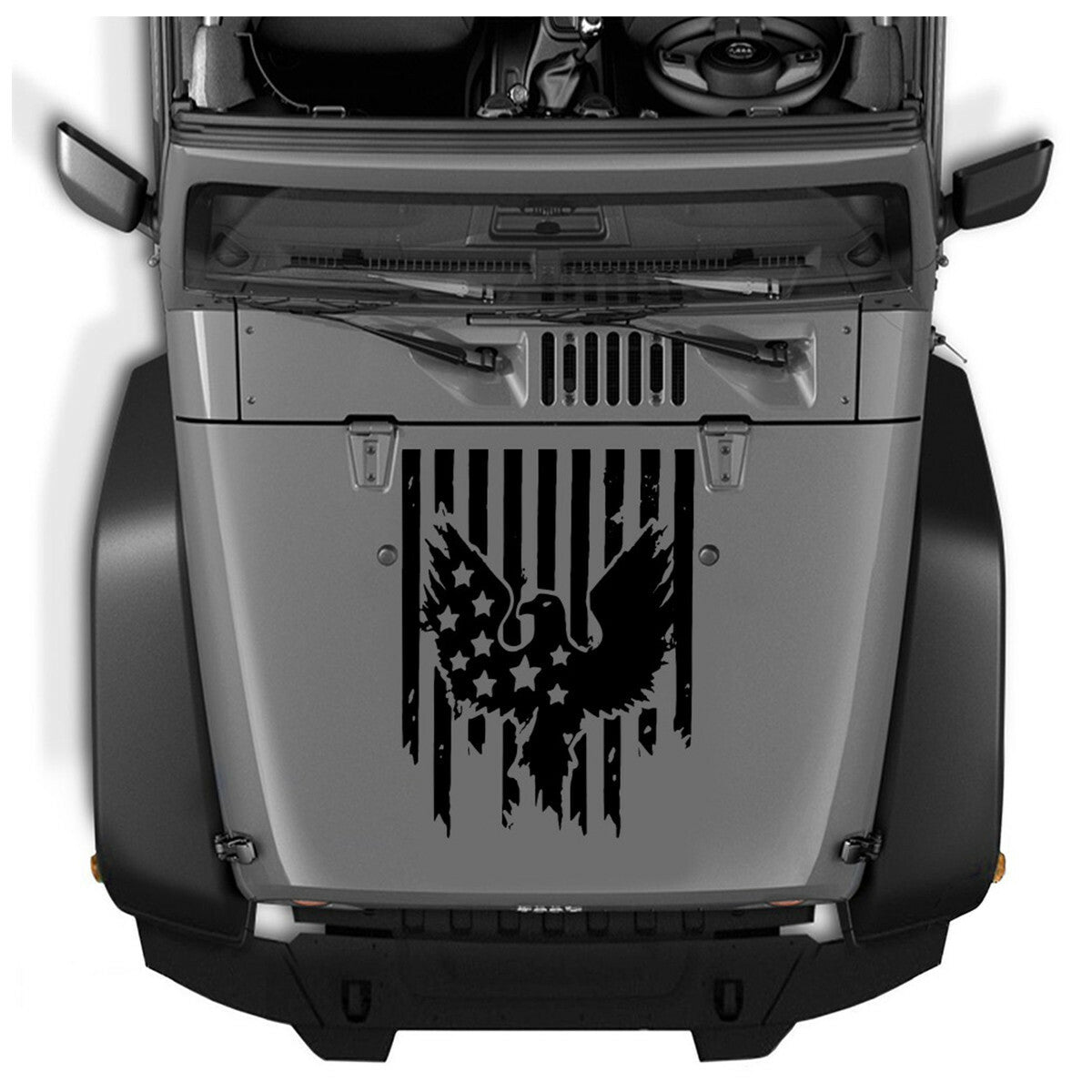 Self Adhesive Racing Hood Stripes Sticker Vinyl Waterproof Decal Exterior Parts