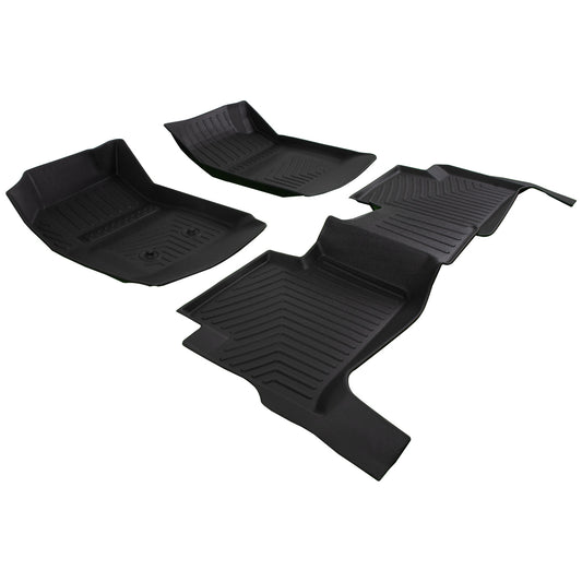 3D Floor Mats Liners for 2015-2022 for Chevy Colorado for GMC for Canyon Crew Cab TPE Rubber Q