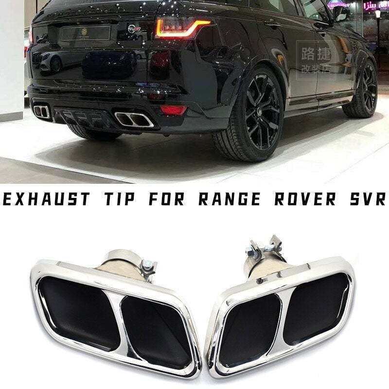Car Stainless Steel Exhaust Pipe Muffler for Range Rover SVR 2018-2020 Tips Q