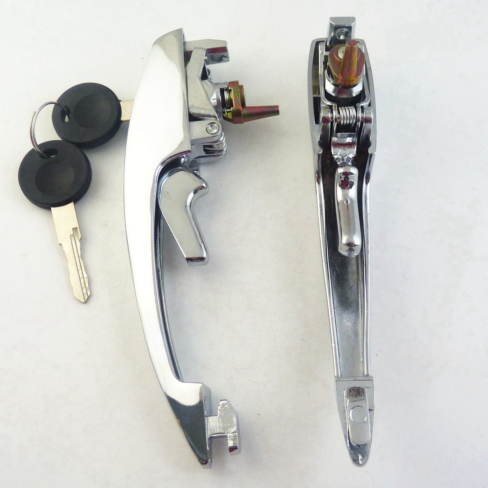 for for VW Beetle 1968 - 1979 Exterior Door Handle Front Key ALIKE 113898205M 2 pcs New - v