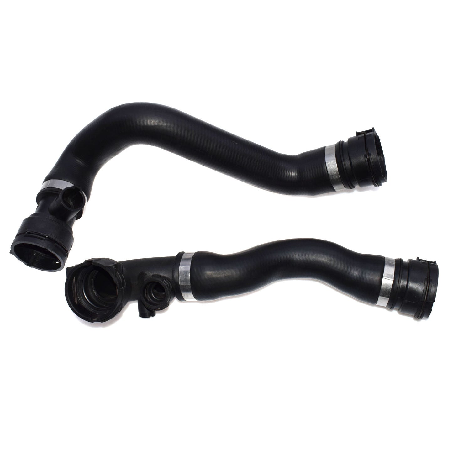 2pcs Upper and Lower Radiator Coolant Hose for E46 E90 323i 325i 17127510952- n