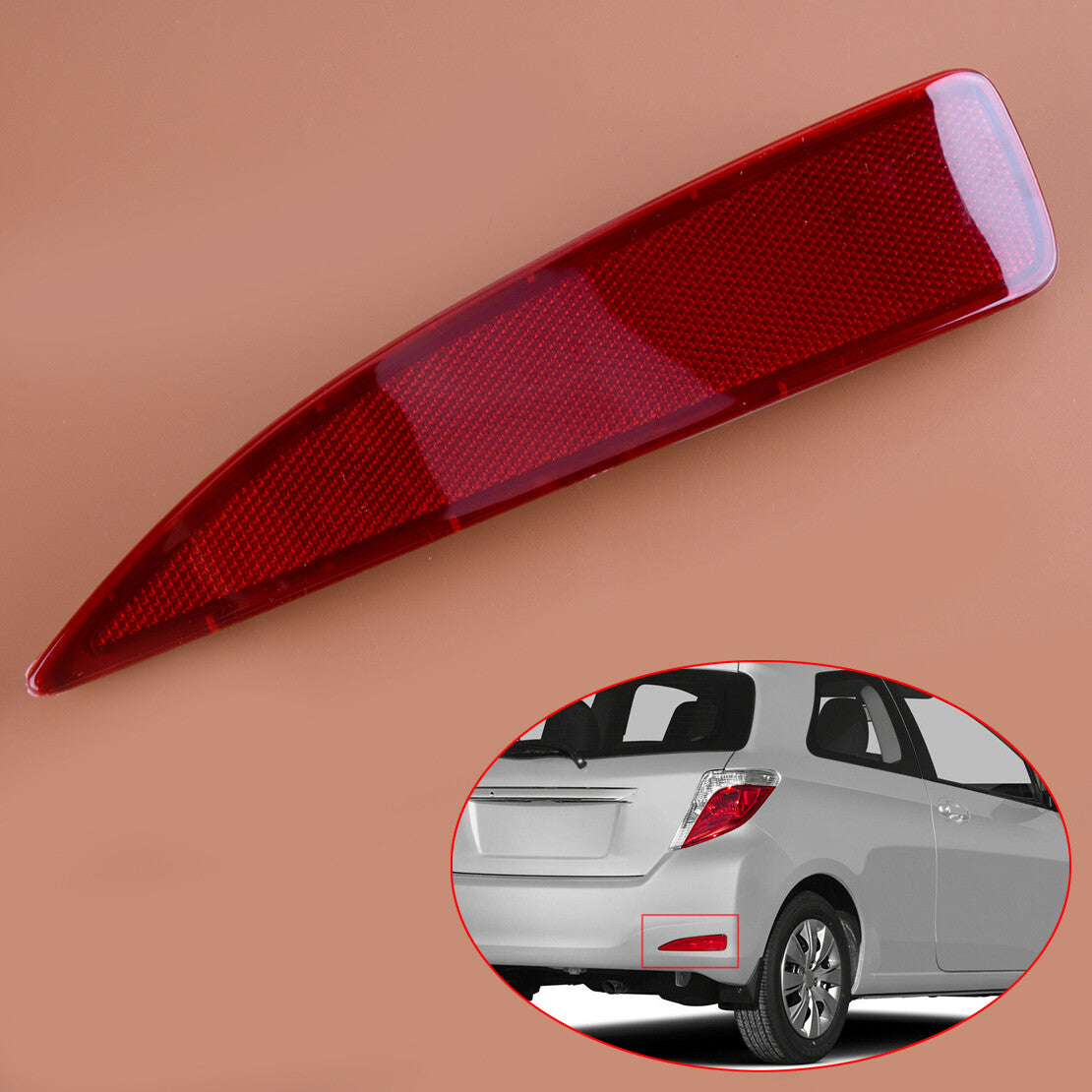 Rear Bumper Reflector Marker Right Side Fit For Yaris 2012 2013 2014 v