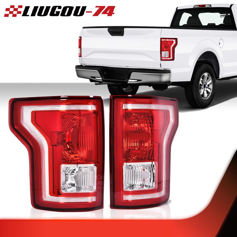 Fits 2015 2016 2017 for Halogen One Pair Tail Light Set 2 LH & RH Grip - v