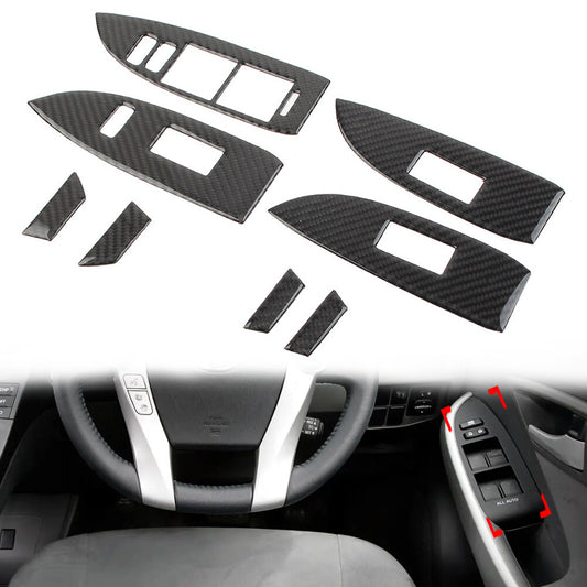 for Toyota Prius 2012-2015 8x RHD Car Door Window Lift Switch Panel Cover Trim