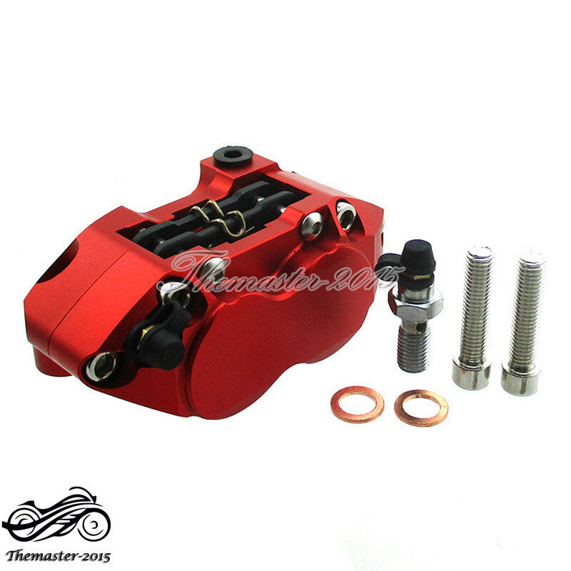 Racing 4-piston Brake Caliper For Pit Dirt Super Motard Bike Scooter Moped Q