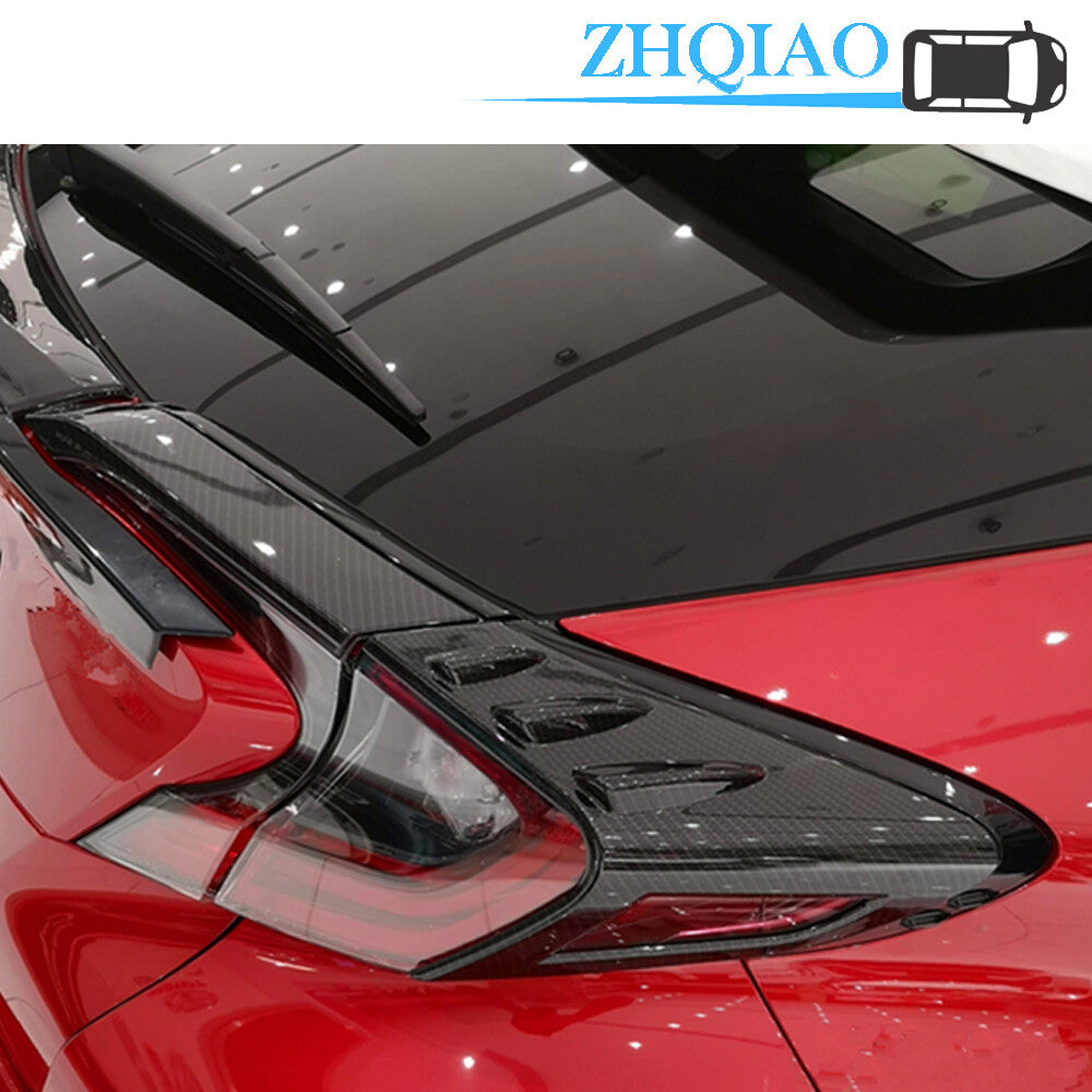 Carbon Fiber Rear Tail Light Lamp Cover Trim Fits for Toyota C-HR CHR 2016-2020