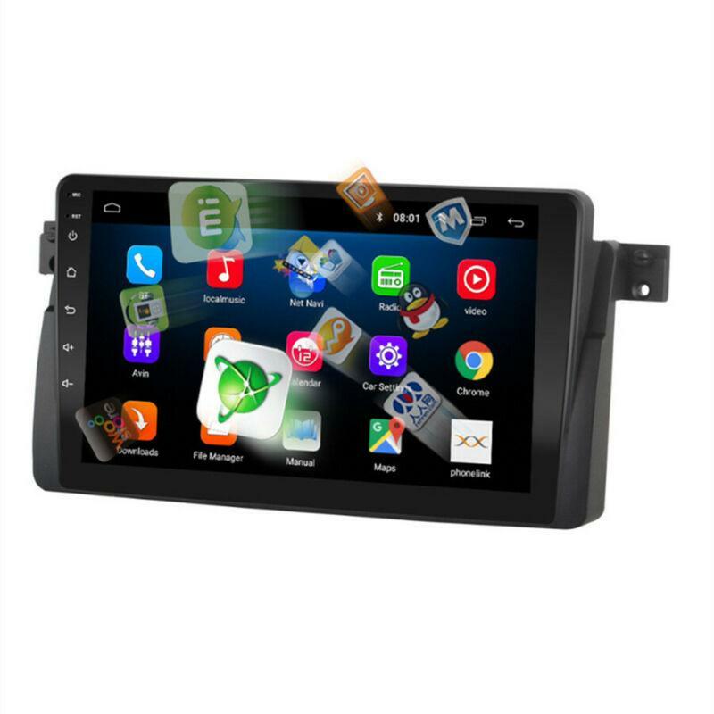 9-inch Android 9.1 car stereo radio with GPS navigation, 1+16G, suitable for E46 sedan, coupe, and M3. n