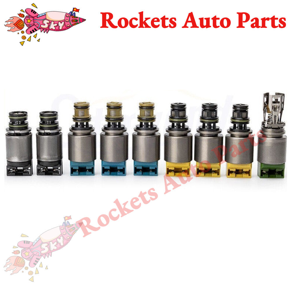 9PCS ZF6HP19 ZF6HP26 ZF6HP32 Transmission Shift Solenoid Kit for BMW for AUDI