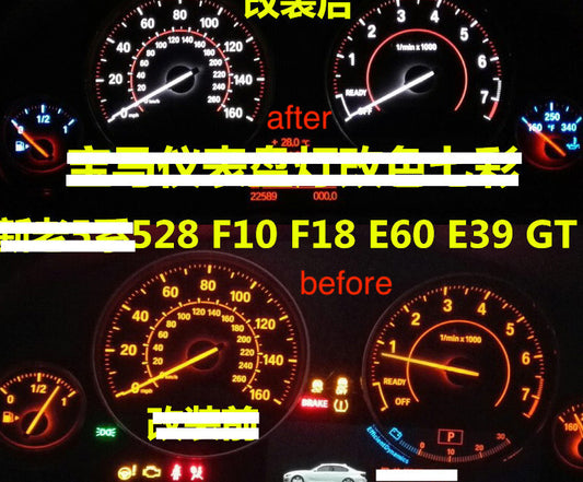 White INSTRUMENT CLUSTER LED CONVERSION SPEEDO DASHBOARD lights For F30 E90 v