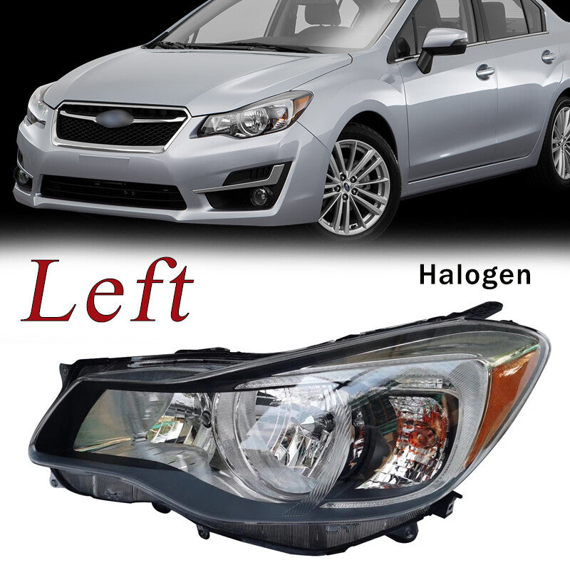 Halogen Headlight Left for Subaru Impreza 2015-16 Halogen 84001fj330 84001fj320