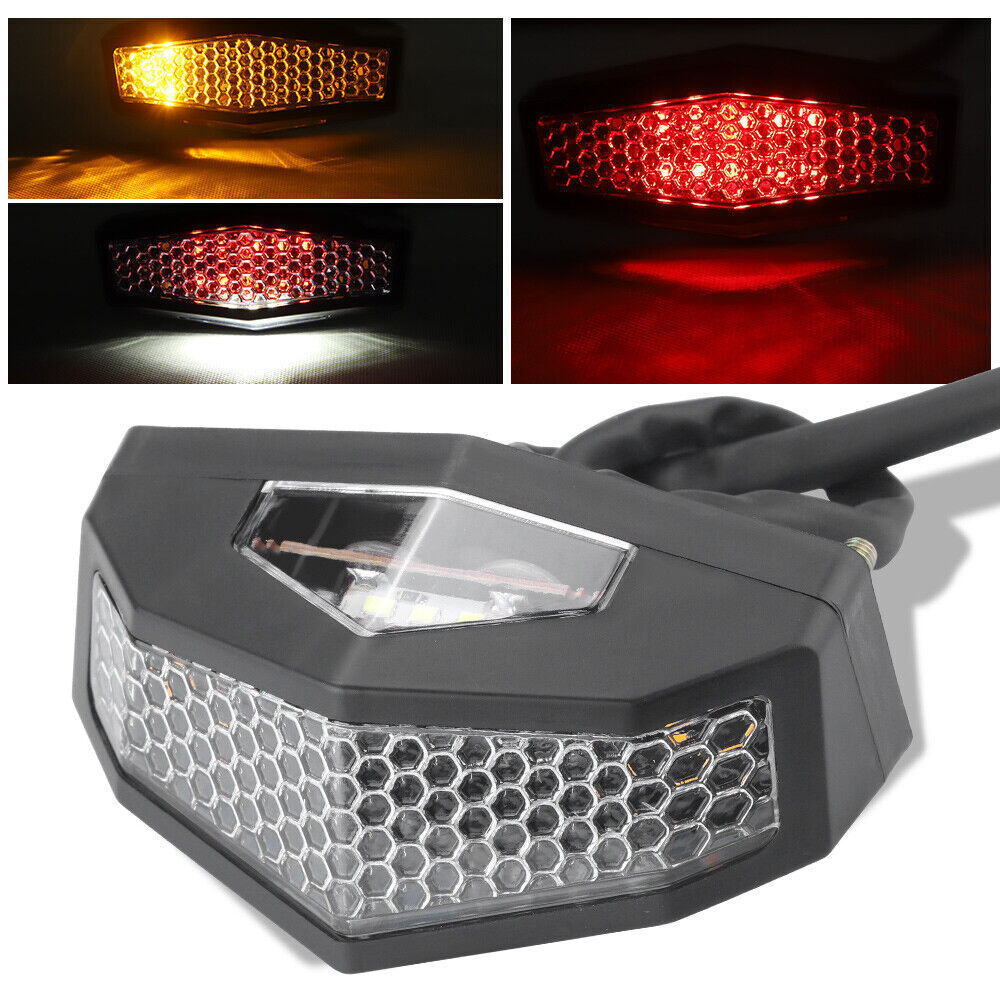 Universal Motorcycle LED Tail Light Rear Brake Taillight Stop Light Running Lamp