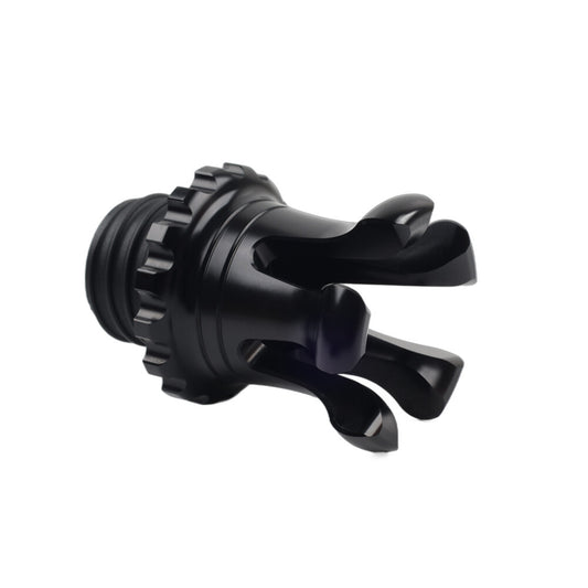Motorcycle Vented King Crown Gas Cap Fuel Tank Black for Harley XL883 Road King Q